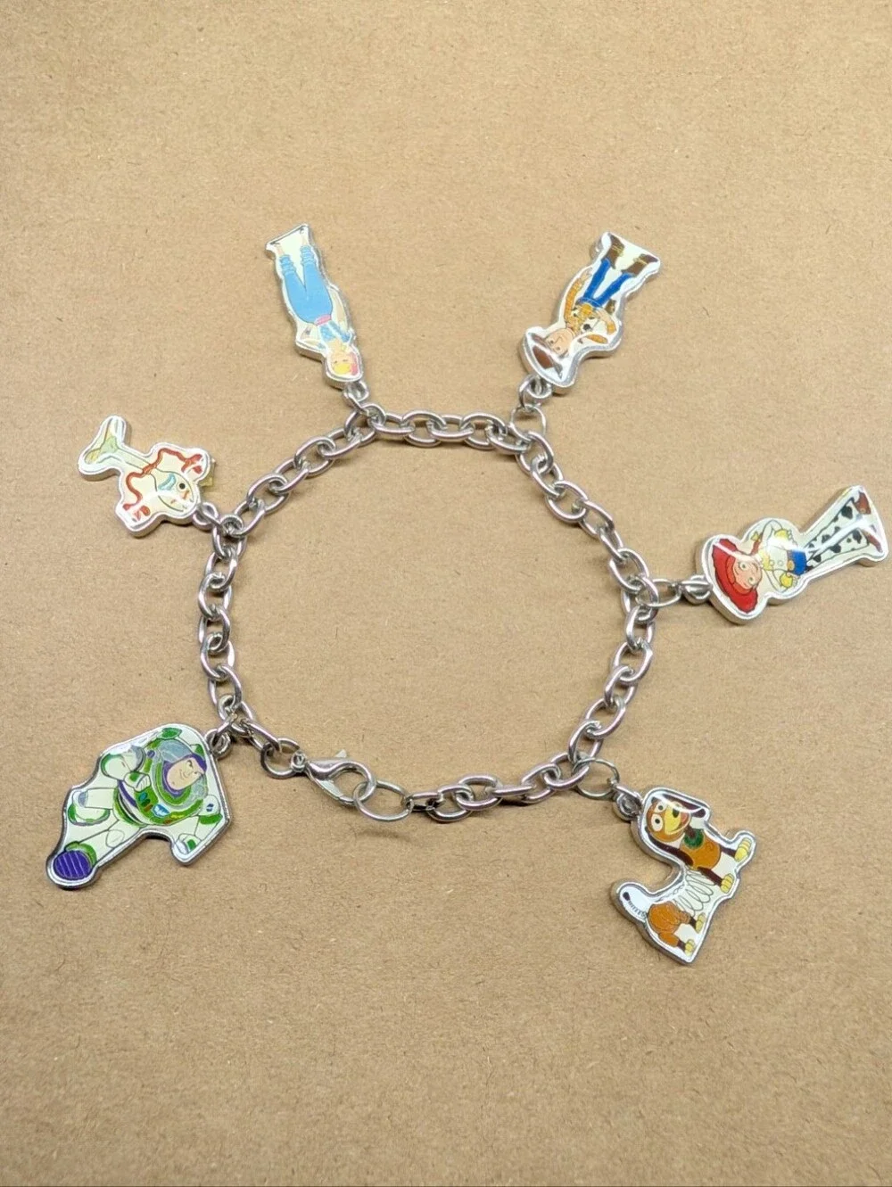 NWOT Girls Womens Toy Story Charm Bracelet Disney Pixar 7.5